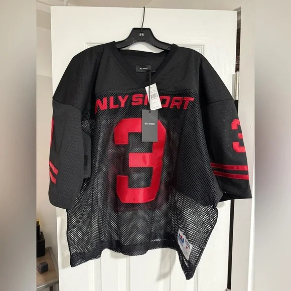 Willy Chavarria men’s mesh football jersey size L - Picture 2 of 13